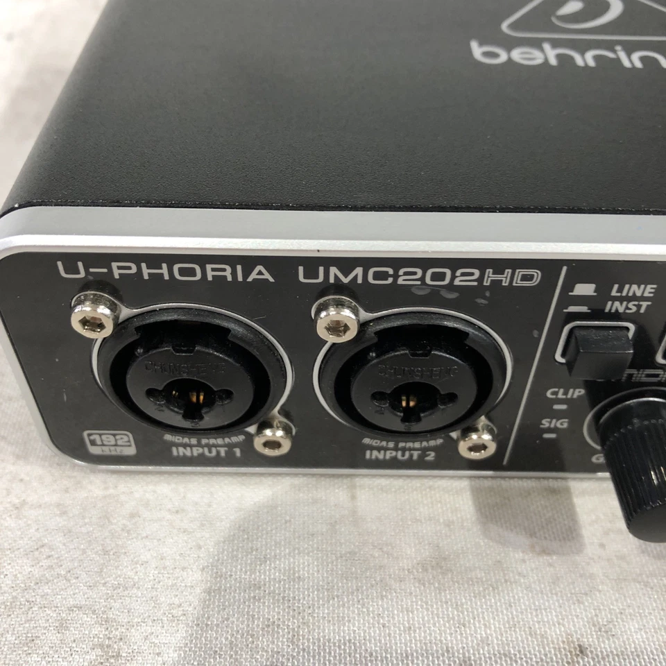 Behringer U-PHORIA UMC202HD 2-Channel USB Audio Interface, Good Condition - Image 3 of 4