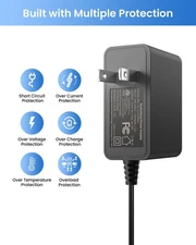 ZOSI AC 100-240V to DC 12V 2A  CCTV Power Supply Adapter for Cam Security System