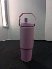 30oz. Sublimation Tumbler With Swing Handle Lid Light Purple Insulated
