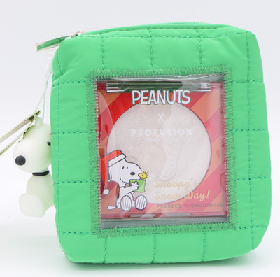 Peanuts x Profusion Snoopy s Snow Day Pressed Highlighter in Case Holiday Makeup