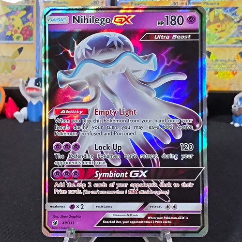 Nihilego GX 49/111 SM Crimson Invasion Ultra Rare Holo 2017 English