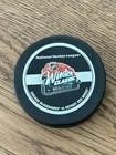 2009 NHL Winter Classic Official Game Puck Wrigley Field Blackhawks Red Wings — photo 1