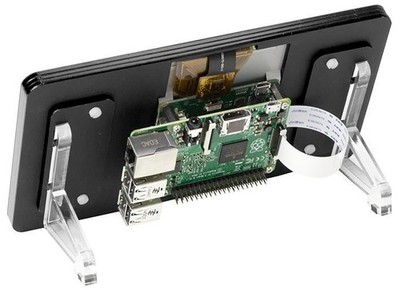 PIMORONI - Raspberry Pi 7'' Touchscreen Display Noir Rahmen