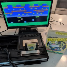 Frogger (Colecovision, 1983) Box, Manual, Catalog & Cartridge - Authentic Tested