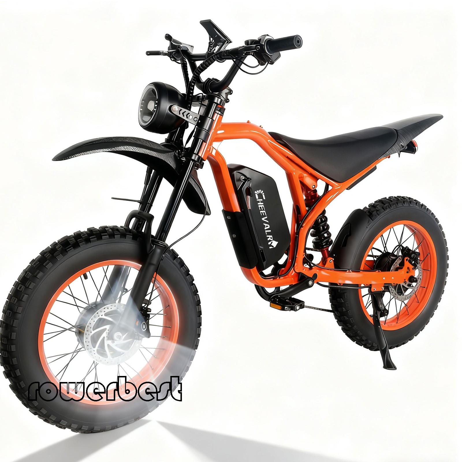 Electric Dirt Bike 20" Fat E-Bike 6000W 32AH 60V All Terrain E-Motorcycle 37MPH