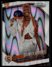 2025 Panini Prizm WNBA #150 Saniya Rivers White Seismic Prizms RC