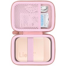 Pink Hard Travel Case For Liene Pearl K100 2x3 Inch Photo Printer Storage