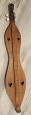 Vintage Dulcimer Instrument Mountain Folk Music Heart Cutout Real Wood