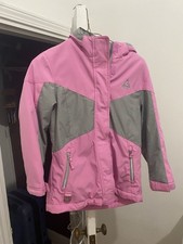 Gerry Youth GIRL Coat S 7-8 Pink And Gray Double Zipper
