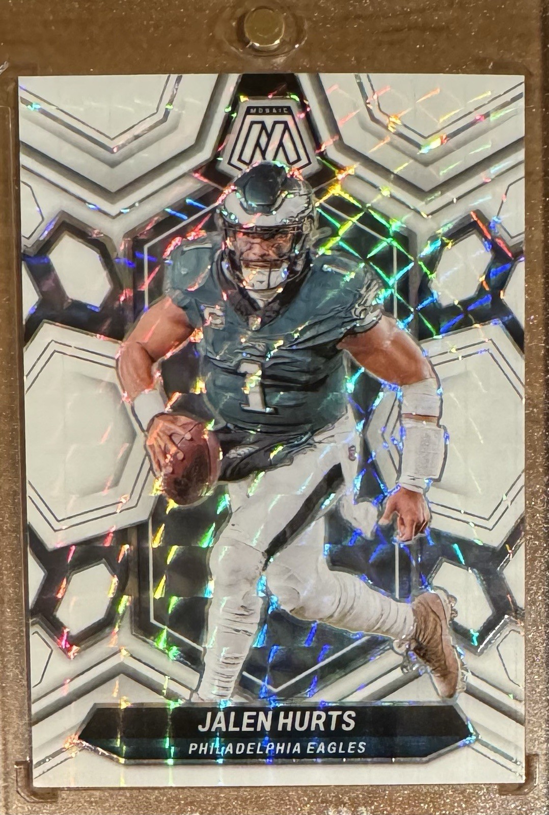 2024 Panini Mosaic Jalen Hurts /25 White Mosaic Prizm #176 Eagles SP