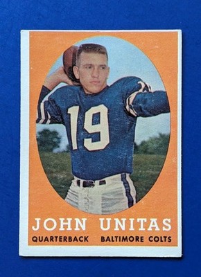 1958 Topps - Johnny Unitas HOF #22 - Baltimore Colts VGEX