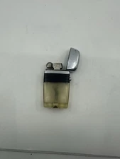 Vintage Scripto Vu Golfer Black Band Lighter Sparks