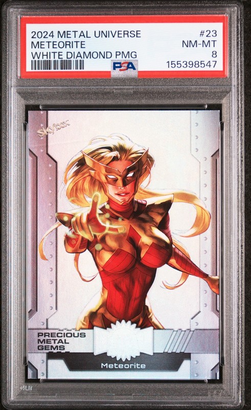 2024 SKYBOX METAL UNIVERSE AVENGERS #23 METEORITE PSA 8