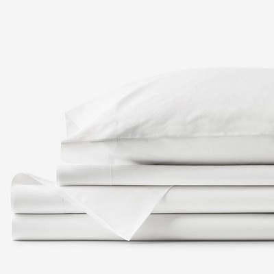 Classic Cool Organic Cotton Percale Solid Bed Sheet Set