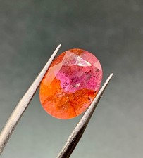 9.1 Ct Padparadscha Pink Orange Sapphire Unheated Afghanistan Loose Faceted Gem