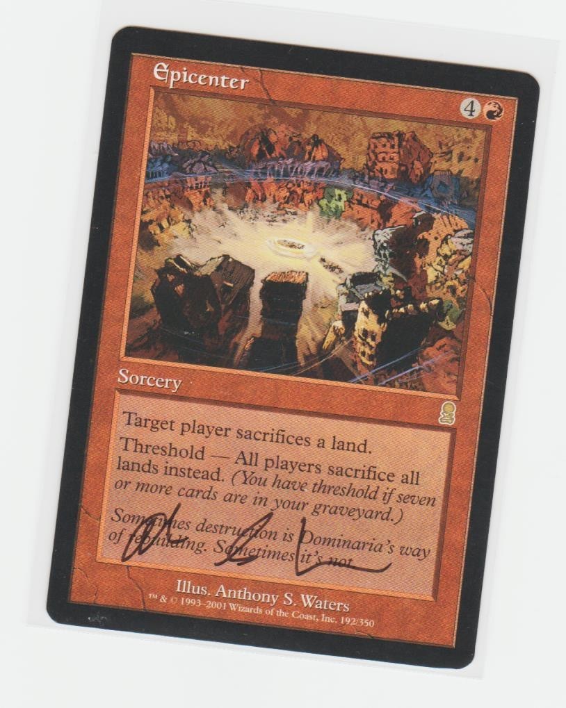 Magic the Gathering ~ Epicenter ~ M/NM ~ Odyssey ~ Signed by Artist
