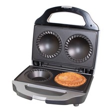 Quest Double Deep Fill Pie Maker/Features Built In Crimping Edge & Separate