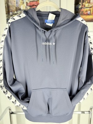 Adidas Original TNT Tape Hoody Trace Blue/White Men's Small