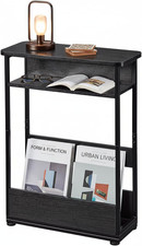 Narrow Side Table for Narrow and Small Spaces, Skinny Bedside Table Small Nights