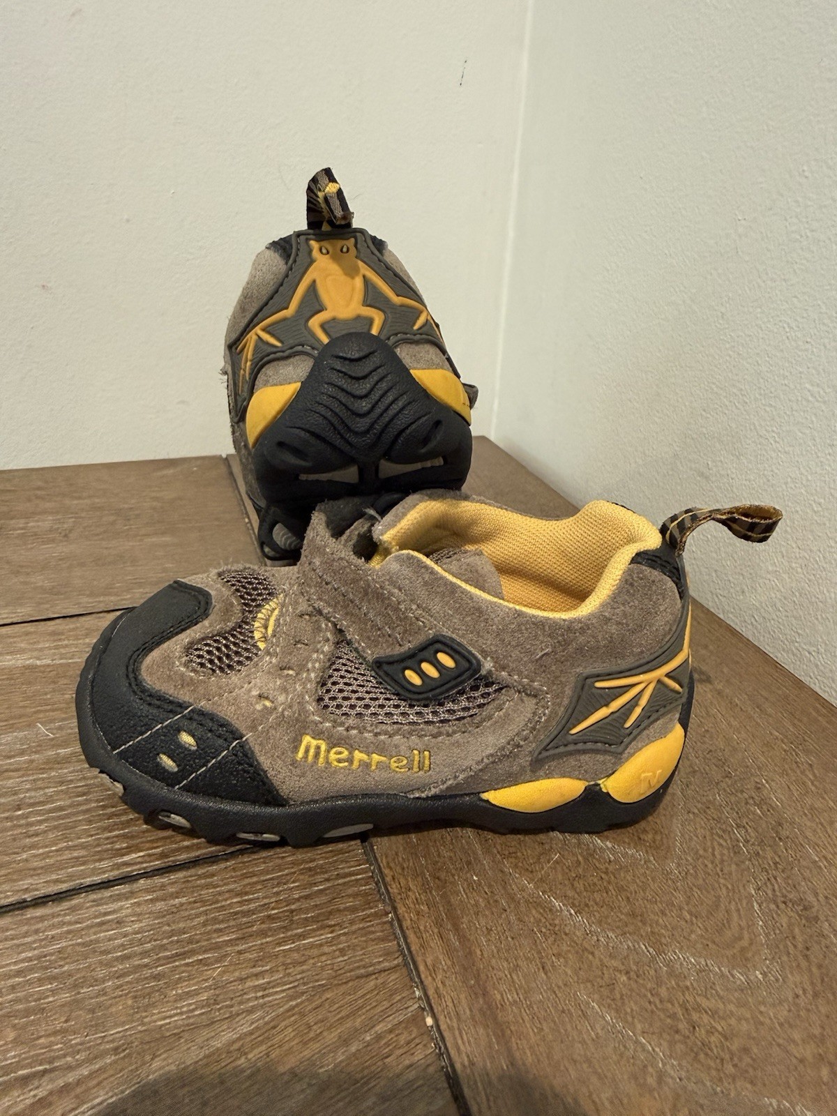 Size 5 Toddler Unisex Suede Brown