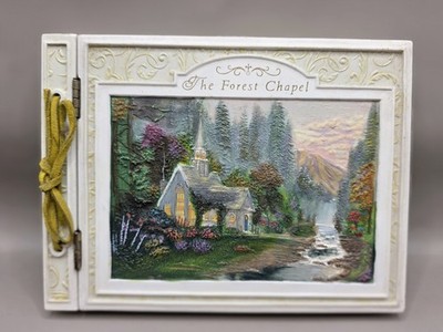 Thomas Kinkade ''The Forest Chapel'' 3D Relief Photo Album / Memory Book