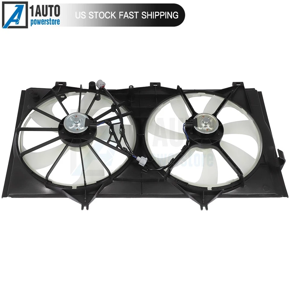 Radiator Condenser Cooling Fan Assembly For 2005-2014 Toyota Venza Lexus ES350 - Image 4 of 4