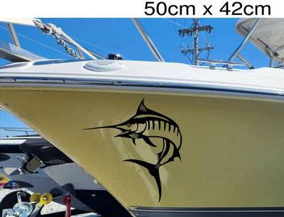 Schwertfisch Aufkleber für Yachten - geschnitten aus Premium Cast Avery Dennison 800 Vinyl