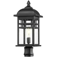 22 Inch Large Outdoor Lamp Post Light, Farmhouse Pole Lights for Outside Pati...