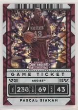 2020 Panini Contenders Draft Picks Game Ticket Green Explosion Pascal Siakam kr0