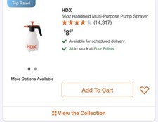 HDX 56 oz Handheld Multi Purpose Pump Sprayer Bottle New