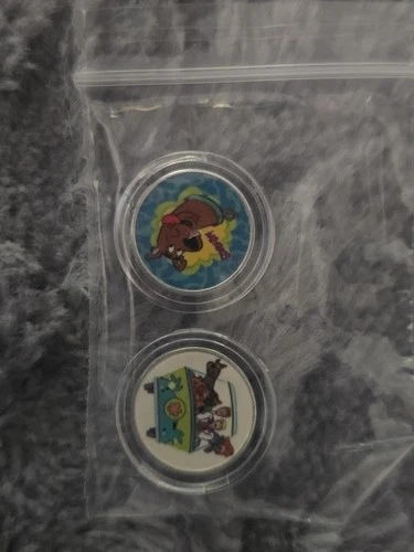 Custom Colorized 1 Gram .999 Fine Pure Silver Bullion 2 Scooby Doo Coin Limited