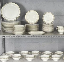 Raynaud Limoges Ceralene Marie-Antoinette White/ Gold Dinner replacement pieces