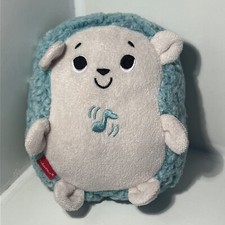 Fisher Price Calming Vibes Hedgehog Soother Vibration and Music Blue Baby Plush
