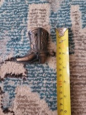 Vintage Die Cast Pencil Sharpener Cowboy Western boot Americana country farm