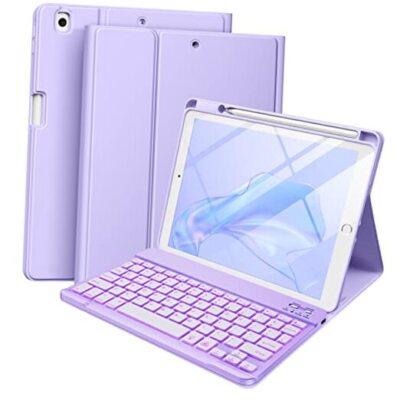 for iPad 9th Generation Case with Keyboard 10.2 Inch - Backlit