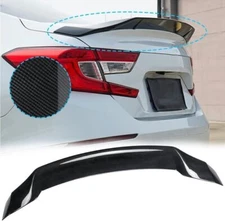 FOR 2018-2022 HONDA ACCORD JDM V2 HIGH KICK CARBON FIBER DUCKBILL TRUNK SPOILER