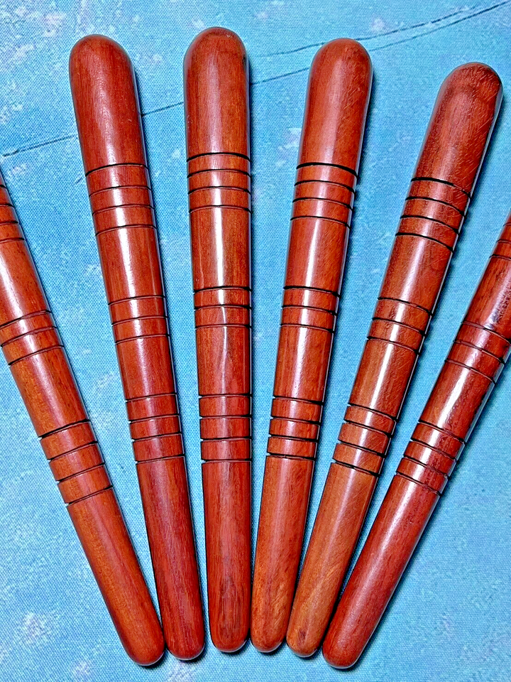 Thai Foot Massage Wooden Stick Traditional Reflexology Tool Knead