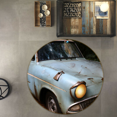 3D White Car Headlight ZHUA2269 Game Non Slip Rug Mat Photo Carpet Zoe