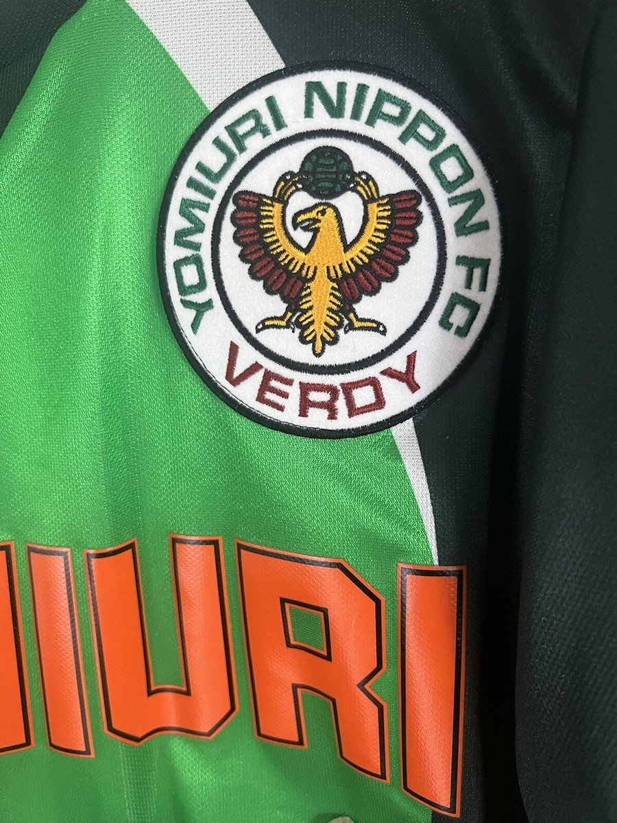 Yomiuri Nippon FC Verdy Mizuno シャツ Verdy Kawasaki Home Football Shirt 1993/95 Adults Medium