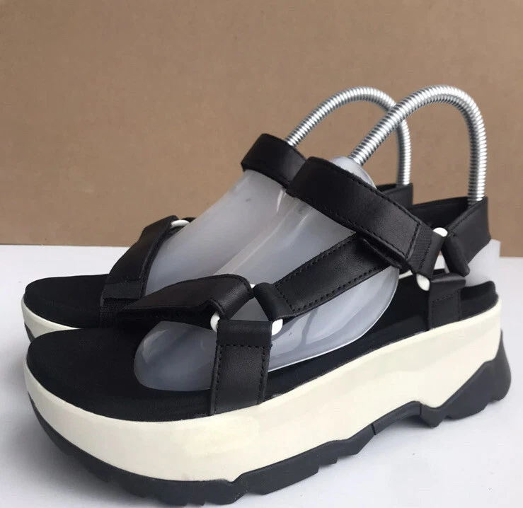 SANDALIAS MUJER TEVA ZAMORA NEGRAS PLATAFORMA CORREA ESPUMA TALLA US 8 NUEVAS Foto 2 de 4