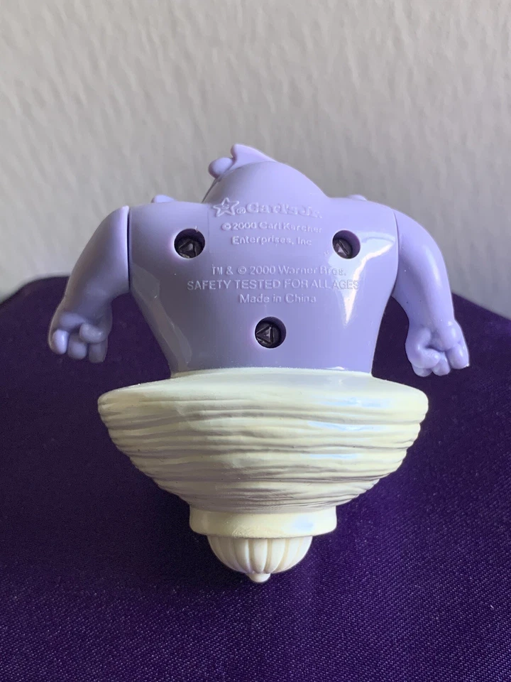 Top giratorio vintage Looney Tunes Tiny Toons Taz Hardee's Carl Jr. 2000 Foto 3 de 3