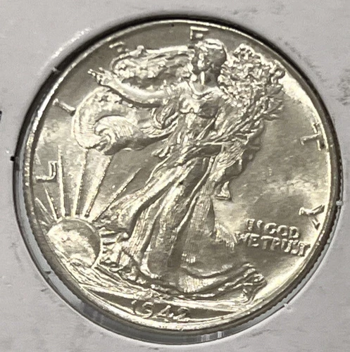 1942 Walking Liberty Silver Half Dollar BU++ High Grade / Better Grade Coin B1