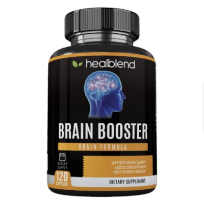 Brain Booster Supplement, Non-GMO Dietary Supplement, Supports Memory
