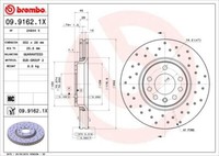 2X Brembo 09.9162.1X Bremsscheibe FüR Cadillac Opel Saab