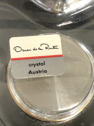 Lot 2 Vintage Clocks, Oscar de la Renta Austria Crystal & Golden Heart Shaped - Picture 4 of 9