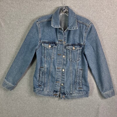 H&M Divided Denim Blue Jean Jacket Women's Size