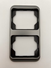 Busch Jaeger Alpha nea 1722-20 2-fach Rahmen platin grau senkrecht Neu