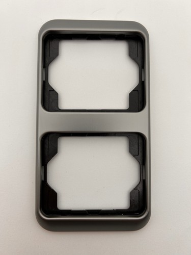 Busch Jaeger Alpha nea 1722-20 2-fach Rahmen platin grau senkrecht Neu - Bild 1 von 2