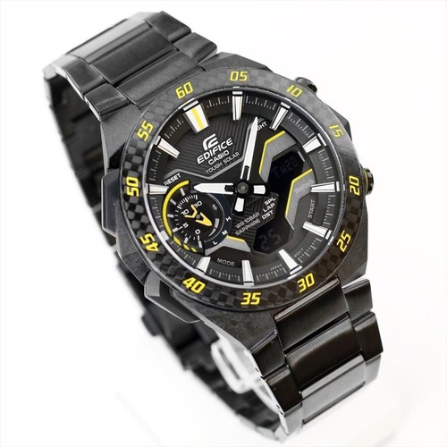 Casio EDIFICE WINDFLOW ECB-2200YRC-1A9JF Carbon Bluetooth Solar Men Watch Gift - Picture 6 of 8