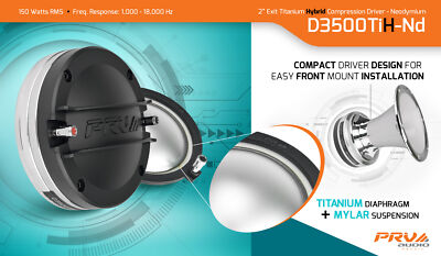 4x PRV AUDIO D3500TiH-Nd 2